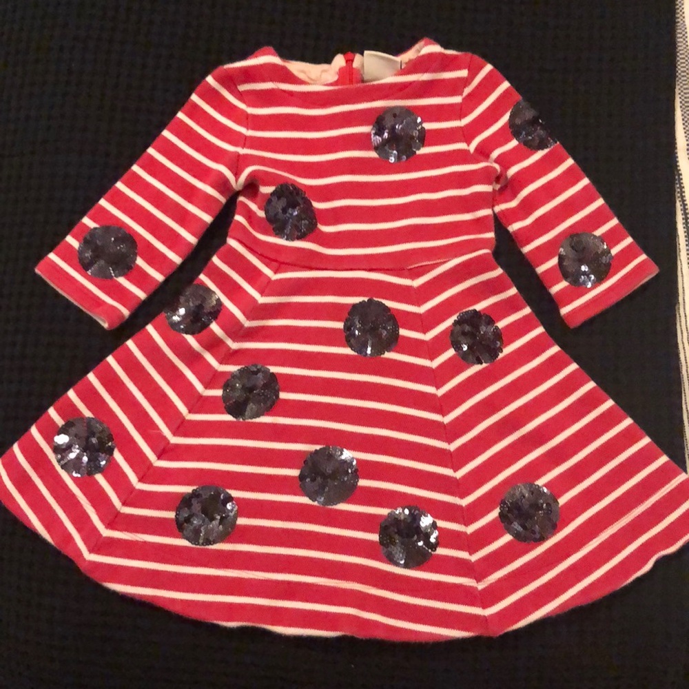 Mini Boden Roald Dahl Ladybird Ladybug Dress 3/4